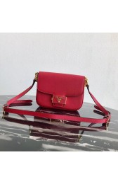 Replica Prada Embleme Saffiano leather bag 1BD217 red HV09525Sf59