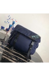 Replica Prada Nylon shoulder bag 1BL015 dark blue HV11007Hd81