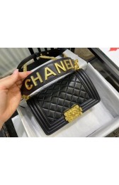 Small boy chanel handbag AS67085 black HV11812JD28