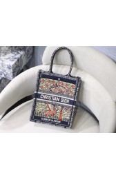 SUN VERTICAL DIOR BOOK TOTE TAROT EMBROIDERED CANVAS BAG M1272Z-6 HV04727SS41
